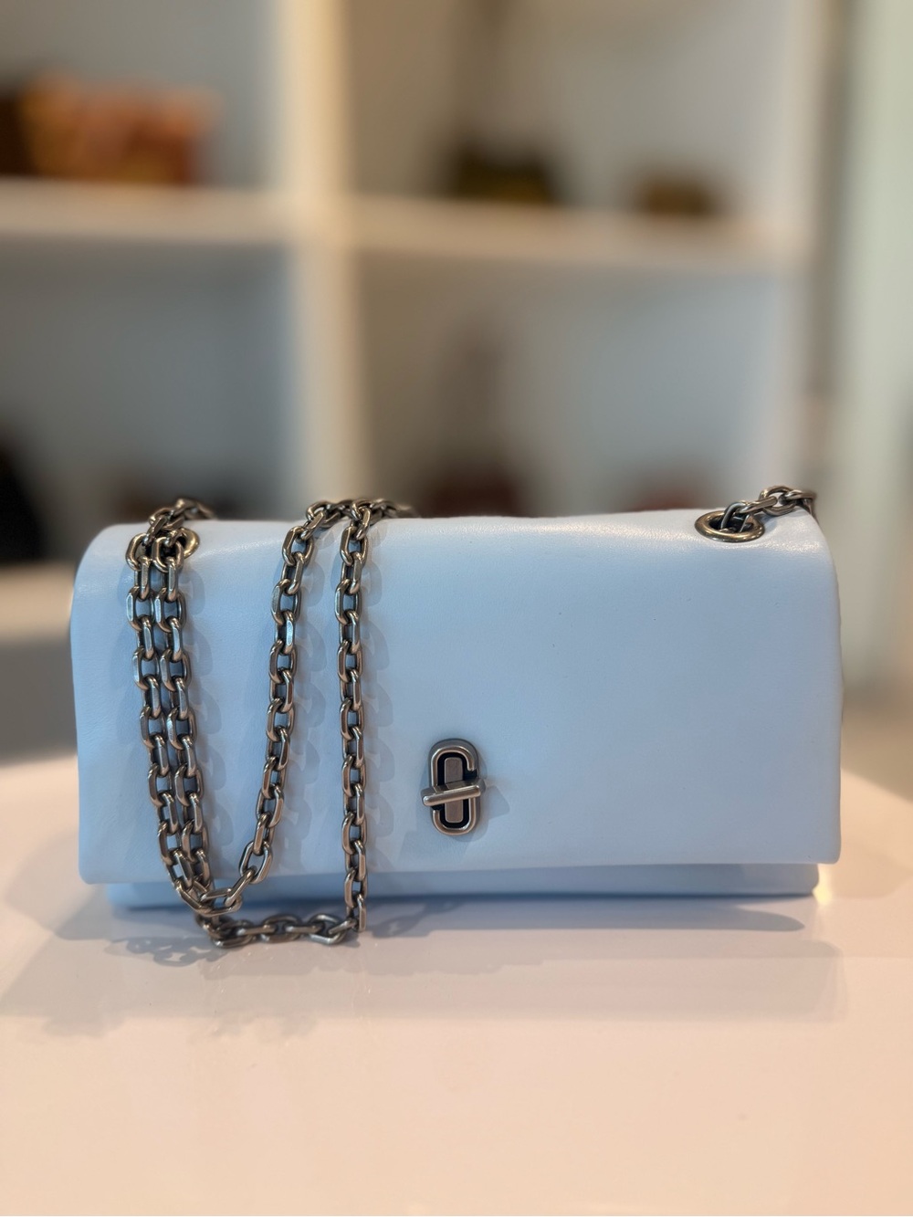 NWT Marc Jacobs the dual chain mini bag - cloud blue